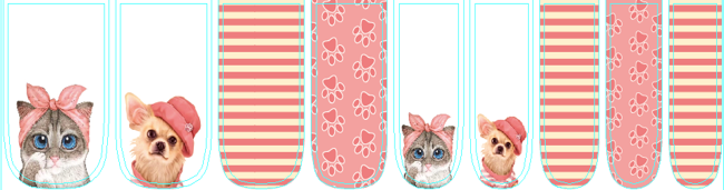 Cute Pets - Kids Nail Strips