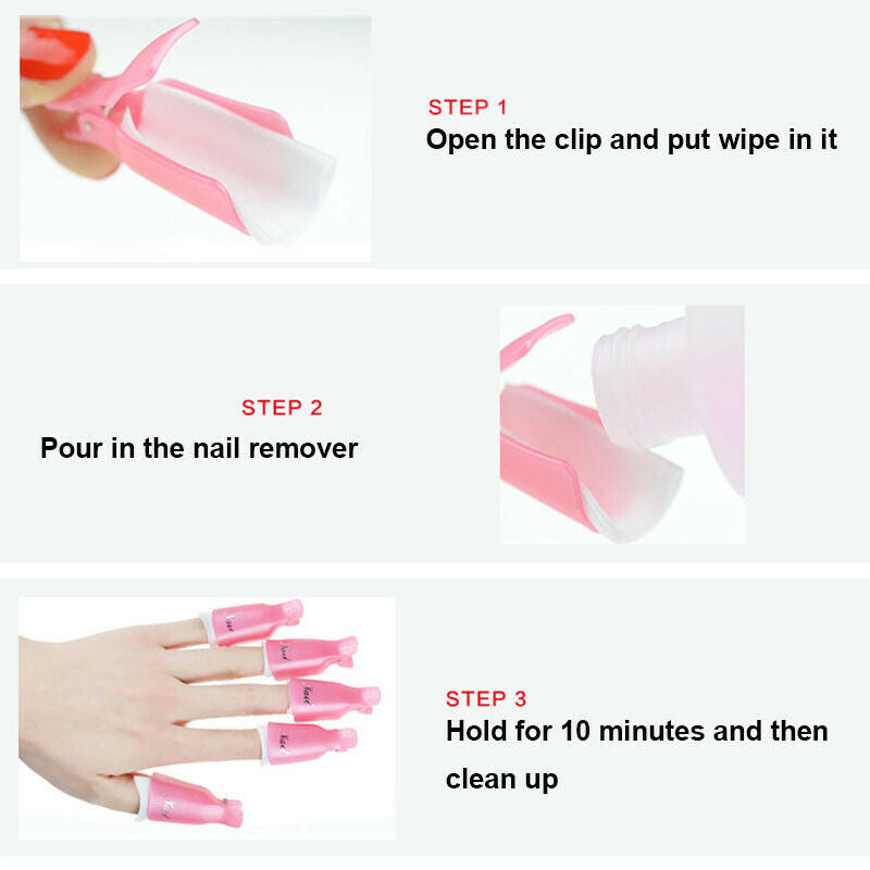 Nail Polish Remover Clips