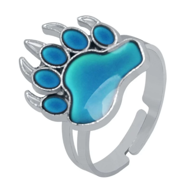 Paw Print Mood Ring