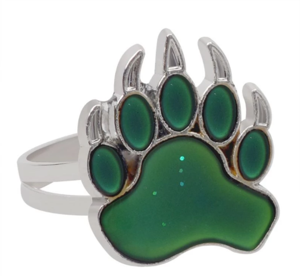 Paw Print Mood Ring