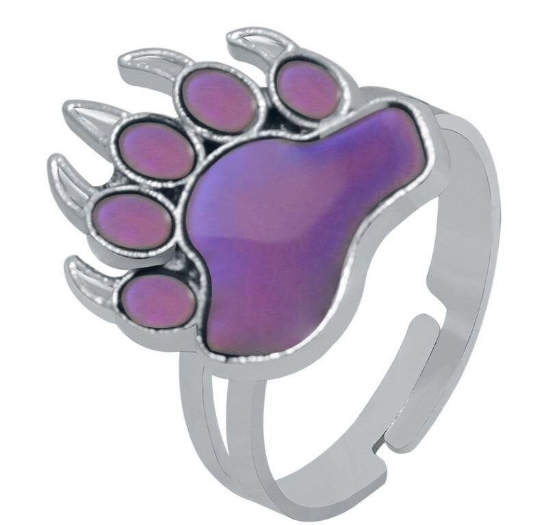 Paw Print Mood Ring